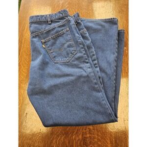 VINTAGE Levi's Jeans Mens 42 X 30 Blue 547 Orange Tab Skosh Comfort Room 80s USA